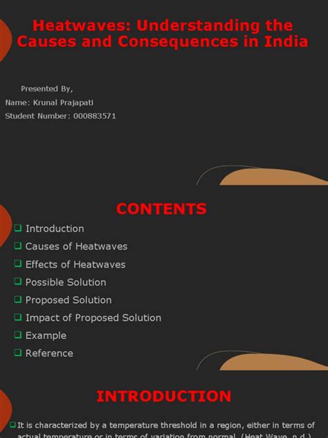 Heatwaves Understanding The Causes And Consequences In India Pdf