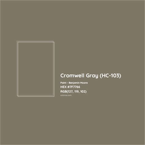 Benjamin Moore Cromwell Gray Hc 103 Paint Color Codes Similar Paints