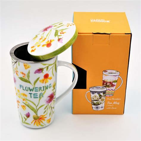 Tea Mug with Strainer – Flowering Tea – Multiple Choice Philippines