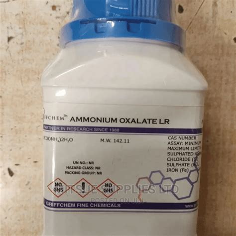 Ammonium Oxalate LR 500g - Panda Soko