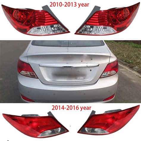 1pcs For Hyundai Verna Sedan 10 13 14 16 Rear Left Right Tail Light