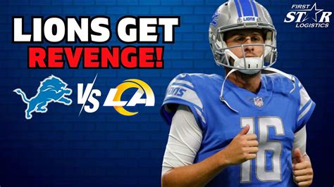 Jared Goff GETS REVENGE Vs The Rams NFC Wildcard Prediction YouTube