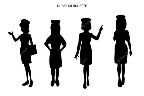 Premium Vector | Nurse Silhouette