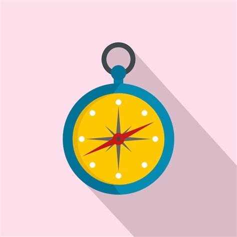 Premium Vector Compass Icon Flat Illustration Of Compass Vector Icon