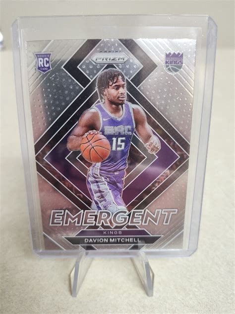 Panini Prizm Davion Mitchell Silver Prizm Emergent Rookie