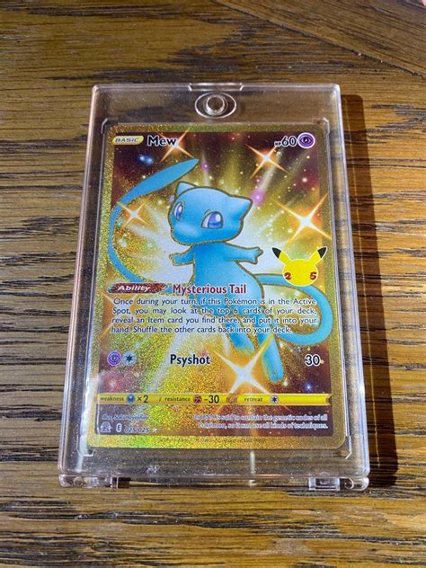 Left Mew Secret Rare Celebrations Pokemon Card Tcg Hobbies