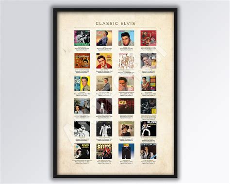 ELVIS PRESLEY Classic Albums A3 Size Print Etsy