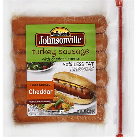 Johnsonville Turkey Cheddar Smoked Sausage Oz Zip Pkg Packaged