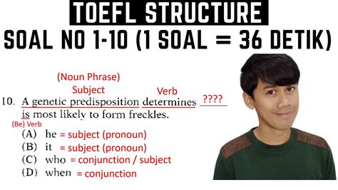 Jawab Soal Toefl Structure Ini Dengan Benar Youtube