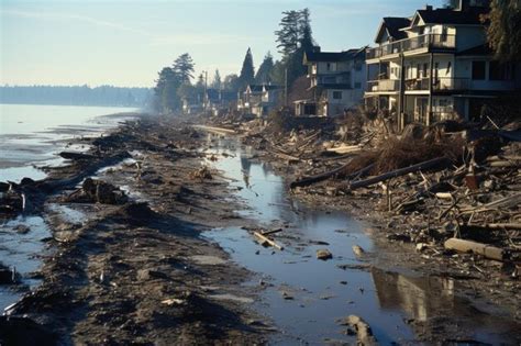 Tsunami Devastador Que Retrata La Inmensa Destrucci N Y El Caos Que