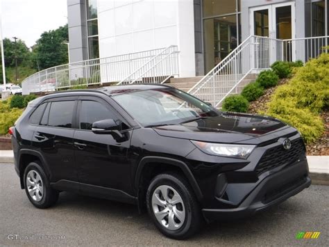 2019 Midnight Black Metallic Toyota Rav4 Le Awd 142289869 Photo 10