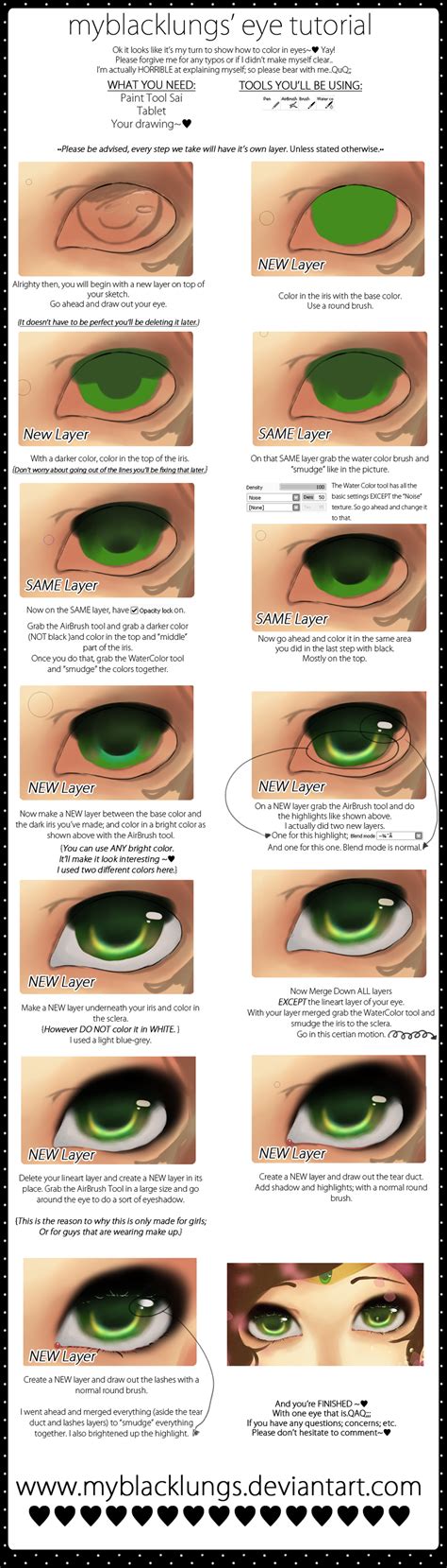 TUTO Step By Step Colo Oeil Manga Semi Realistic Sur Paint Tool SAI