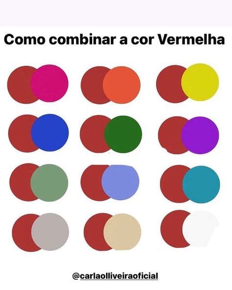 Qual A Cor Complementar Do Vermelho - Cores Que Combinam Com Vermelho