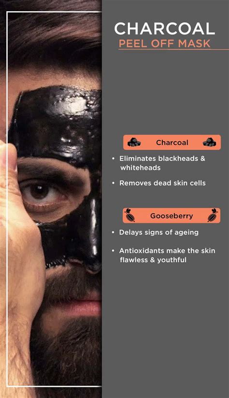 Buy The Man Company Charcoal Peel Off Mask To Remove Blackheads Dead