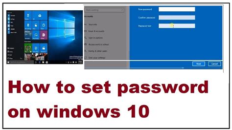 How To Set Password On Windows 10 Youtube