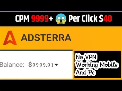 Adsterra Earning Trick Adsterra High Cpm Tricks Adsterra Direct