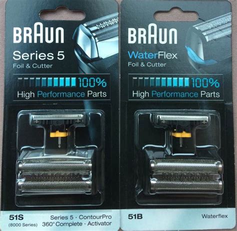 Braun Waterflex Foil And Cutter Kombipack Braun 51b Za Series 5