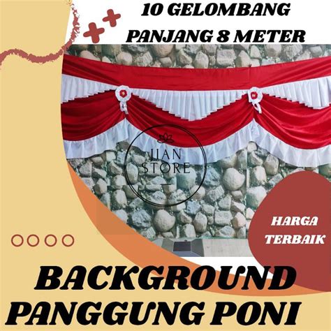 Jual BACKGROUND BENDERA MERAH PUTIH PANJANG BENDERA UMBUL UMBUL WARNA