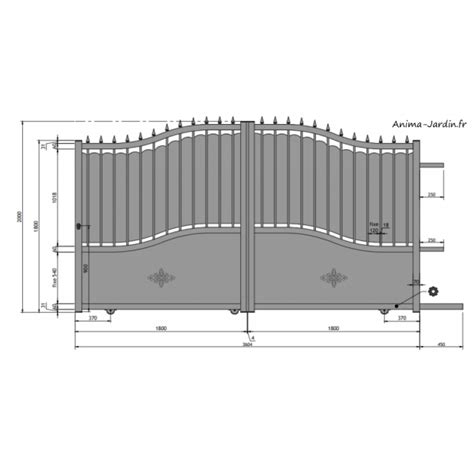 Portail Coulissant M Aluminium Traditionnel Ines Garden Gate