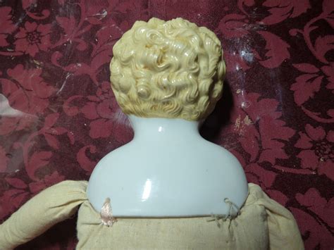 Gorgeous Antique China Head Doll Blonde Hair Cloth Body China S S ABG Etsy
