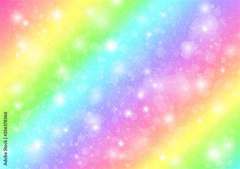 Rainbow pastel background with sparkles, for the little mermaid ...