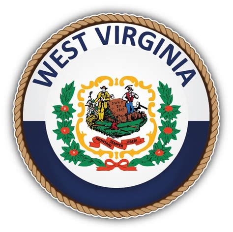 West Virginia State Seal Vinyl Decal Sticker United States State Flags Collectibles