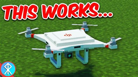 Working Drones Addon Mcpebedrock Minecraft Youtube