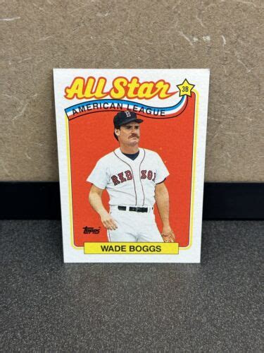 Wade Boggs Topps All Star Baseball Card Ebay