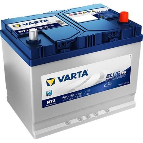 Varta Akü 12V 72 Ah Amper 760A Start Stop Efb Blue Dynamic N72 Araba