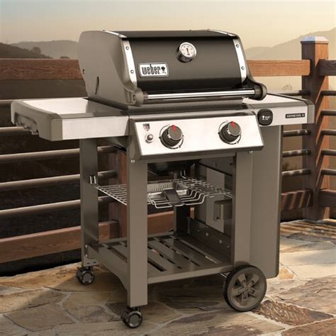 Weber Genesis Ii E Burner Propane Gas Grill With Side Shelves