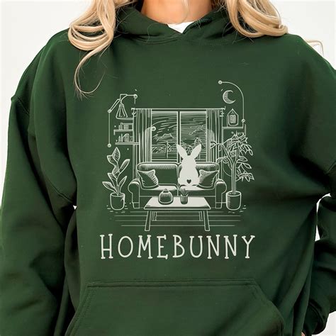 Bunny Hoodies Rabbit Hoodie Homebody Sweatshirt Rabbit Sweater Bunny