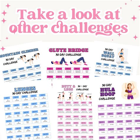 30 Day Crunches Challenge Printable Pdf Workout Plan Printable Crunches Challenge 30 Day