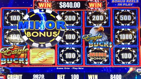 Jackpot Lightning Link High Stakes Eagle Bucks Slot Play Landed