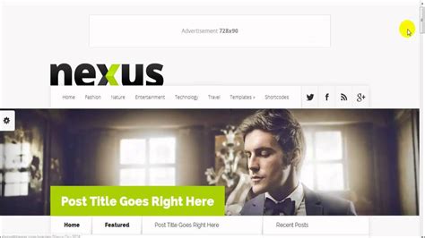 Nexus Wordpress Theme Youtube