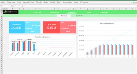 Planilha De Gastos Mensais Excel Smart Planilhas