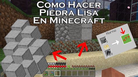 Como Hacer Piedra Lisa En Minecraft 2023 YouTube