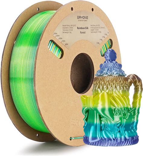 Eryone Silk Rainbow Pla Filament Mm Imprimante D Filament Pla