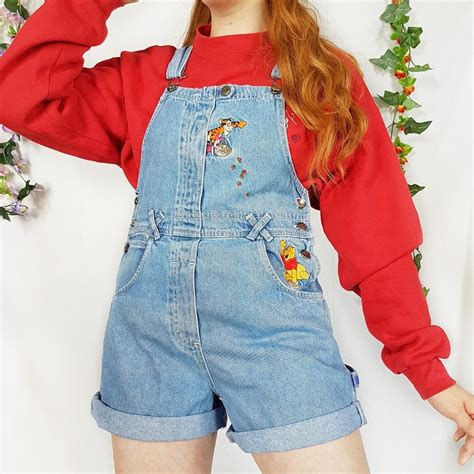 Majorly Adorable 90s Vintage Disney Mini Dungarees Depop Disney Outfits Women Cute