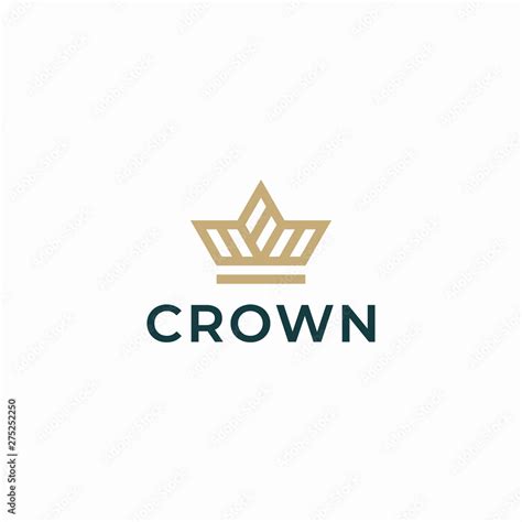 Crown logo design concept. Universal crown logo. Stock Vector | Adobe Stock