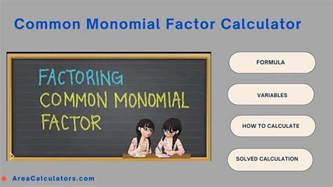 Common Monomial Factor Calculator - Online Calculators