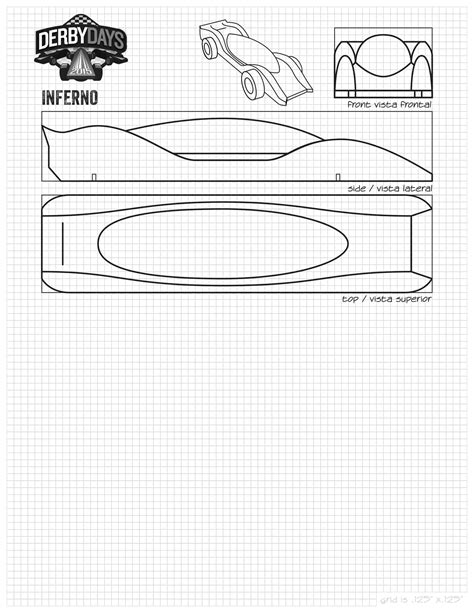 Free Printable Pinewood Derby Templates [PDF] Fastest Speed Card