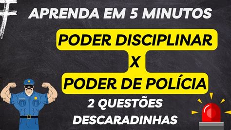 Aprenda Em Minutos Direito Administrativo Poder Disciplinar E