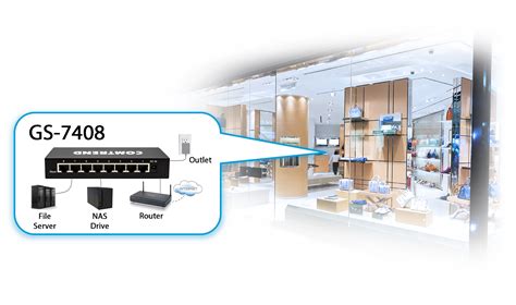 GS-7408: 8-Port Gigabit Ethernet Smart-Lite Switch - Comtrend