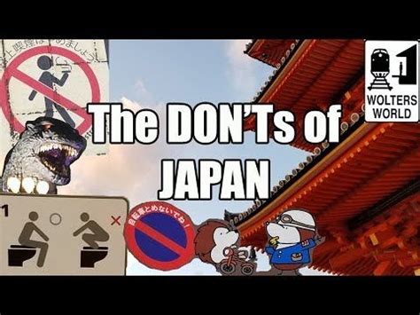 A Sign That Says The Don Ts Of Japan