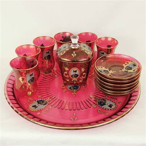 Shah Abbas Tea Set Red Worldwide Iranian Tea Set Shah Abbas