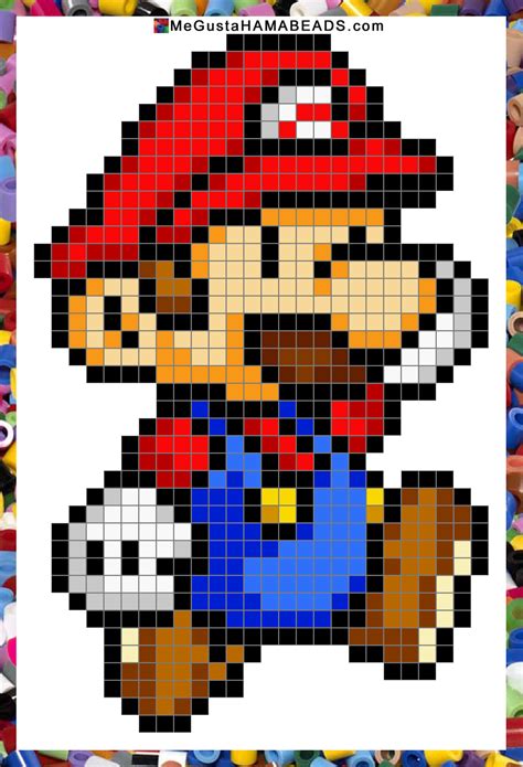 Dibujos De Mario Bros Pixelados 610 Super Mario Ideas Perler Bead ...