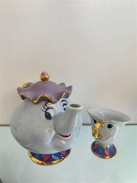 美女與野獸 茶煲太太 茶杯 一套 Beauty and the Beast Tea Pot 傢俬家居 家居裝飾 花瓶園藝