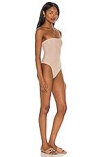 Nookie One Shoulder One Piece In Nude Lurex Revolve