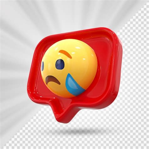 Premium Psd Facebook Reaction Emoji D Render