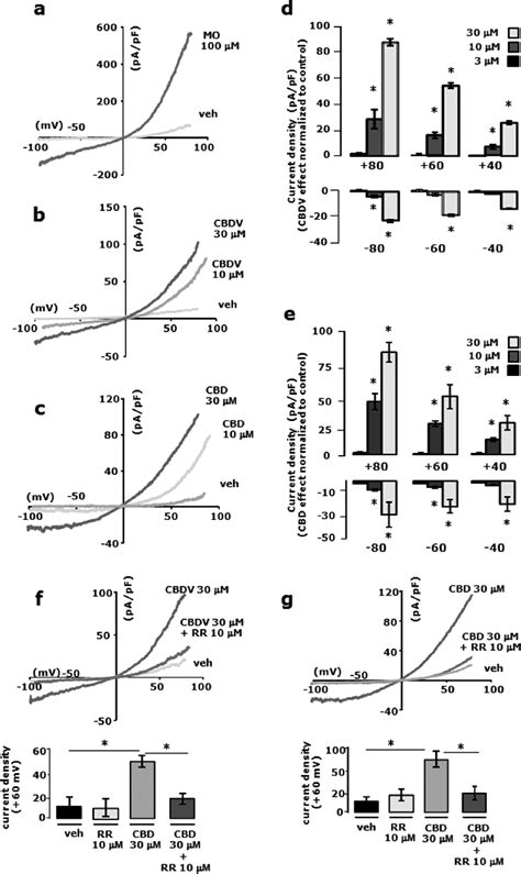 Effects Of Cbdv And Cbd In Hek Transiently Expressing Rat Trpa